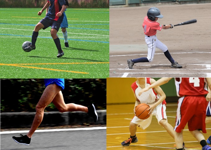 スポーツ外傷やスポーツ障害を起こしやすいスポーツ